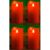 Rote LED Kerze aus Echtwachs mit Duft